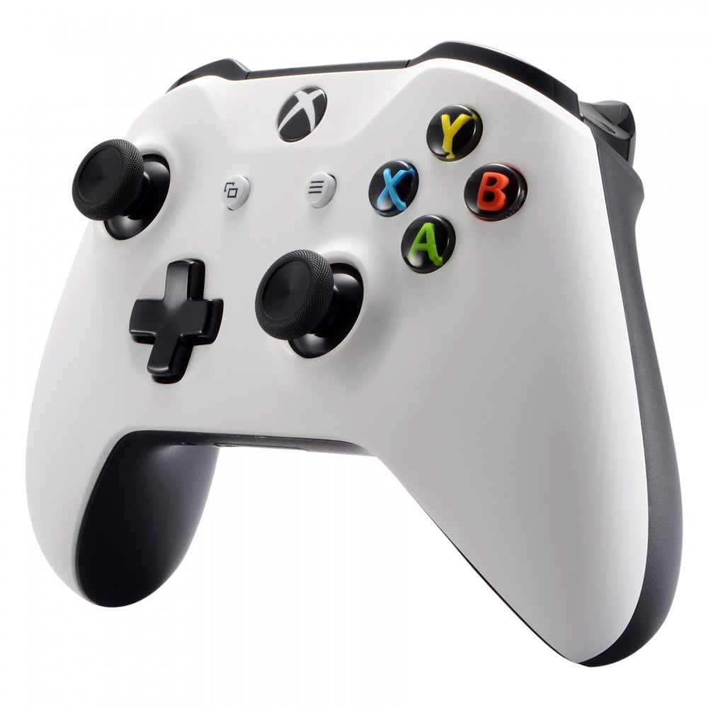 eXtremeRate White Replacement Front Housing Shell Faceplate for Microsoft Xbox One X & One S Controller - Easy DIY Installation for Gaming Enthusiasts - Perfect for Controller Customization & Repair