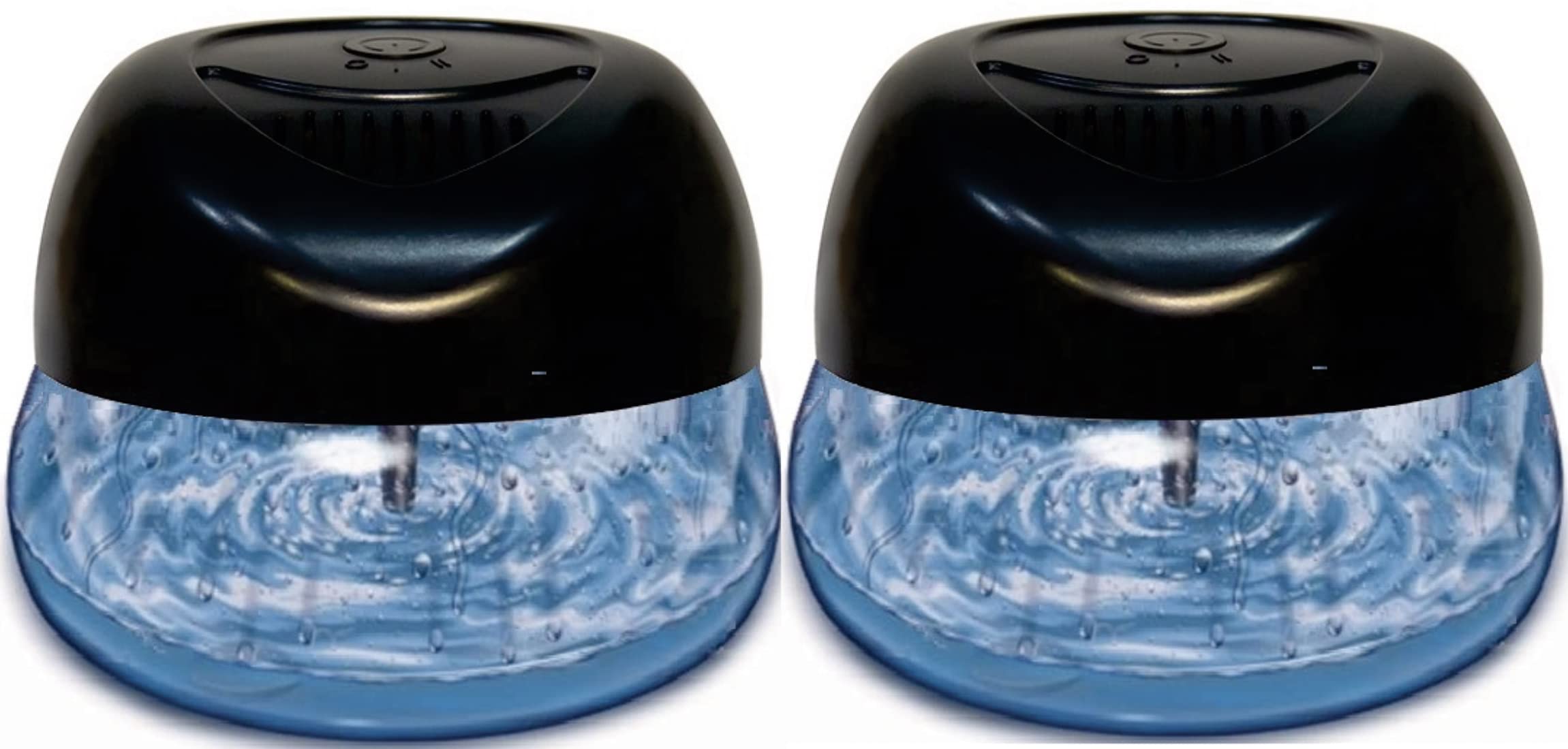Bluonics Fresh Aire 2-Pack Water Air Washer & Revitalizer with Anti-Tobacco Fragrance, 7-Color LED Night Light & White Noise - Perfect for Home, Office, and Smoke Odor Removal