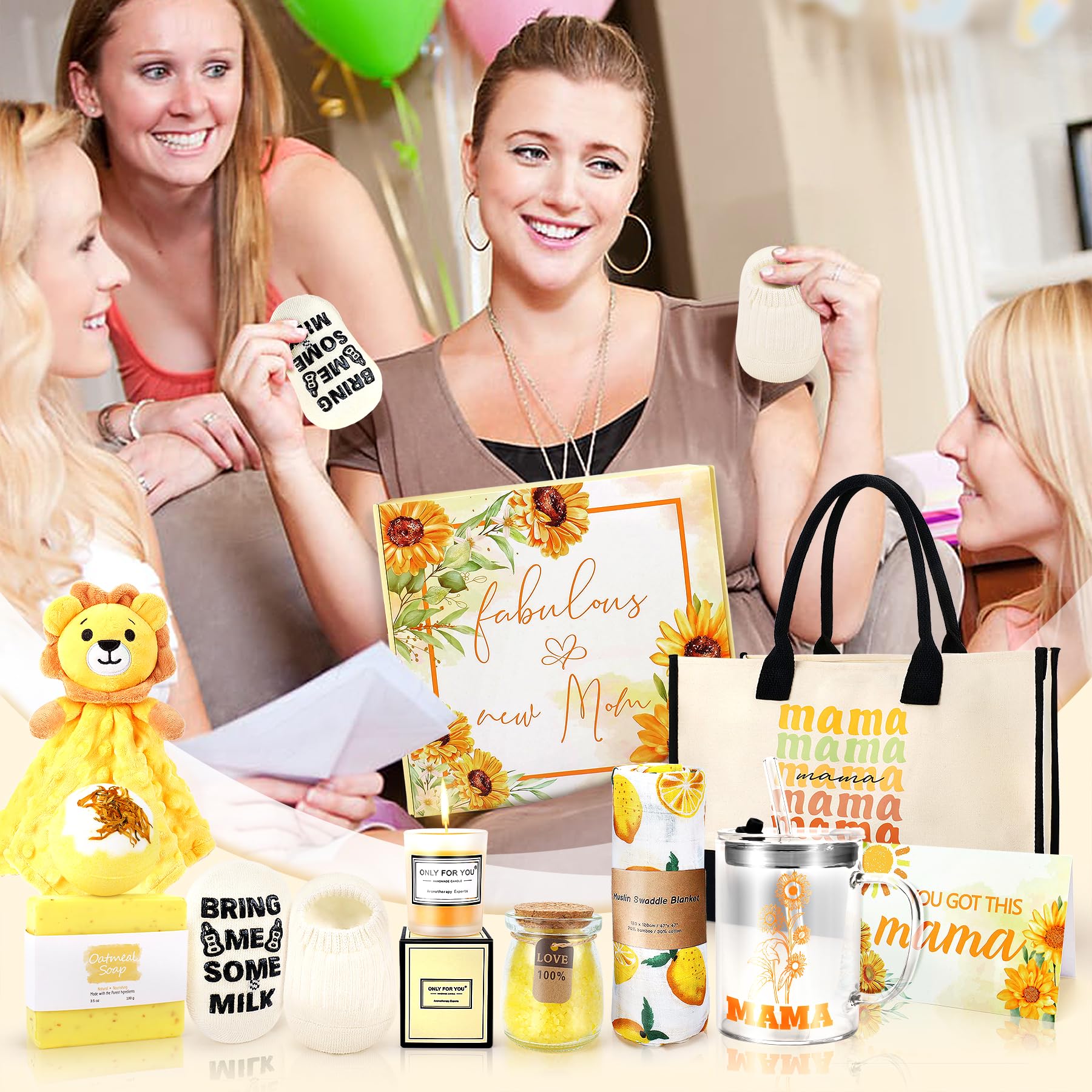 12PCS Premium Baby Shower Gift Set for New Moms & Newborn Boys - Thoughtful Pregnancy & Newborn Gifts for Expecting Mothers - Perfect New Mom Care Package & Baby Boy Present - Ideal for Baby Showers, Hospital Visits and First-Time Mom Support