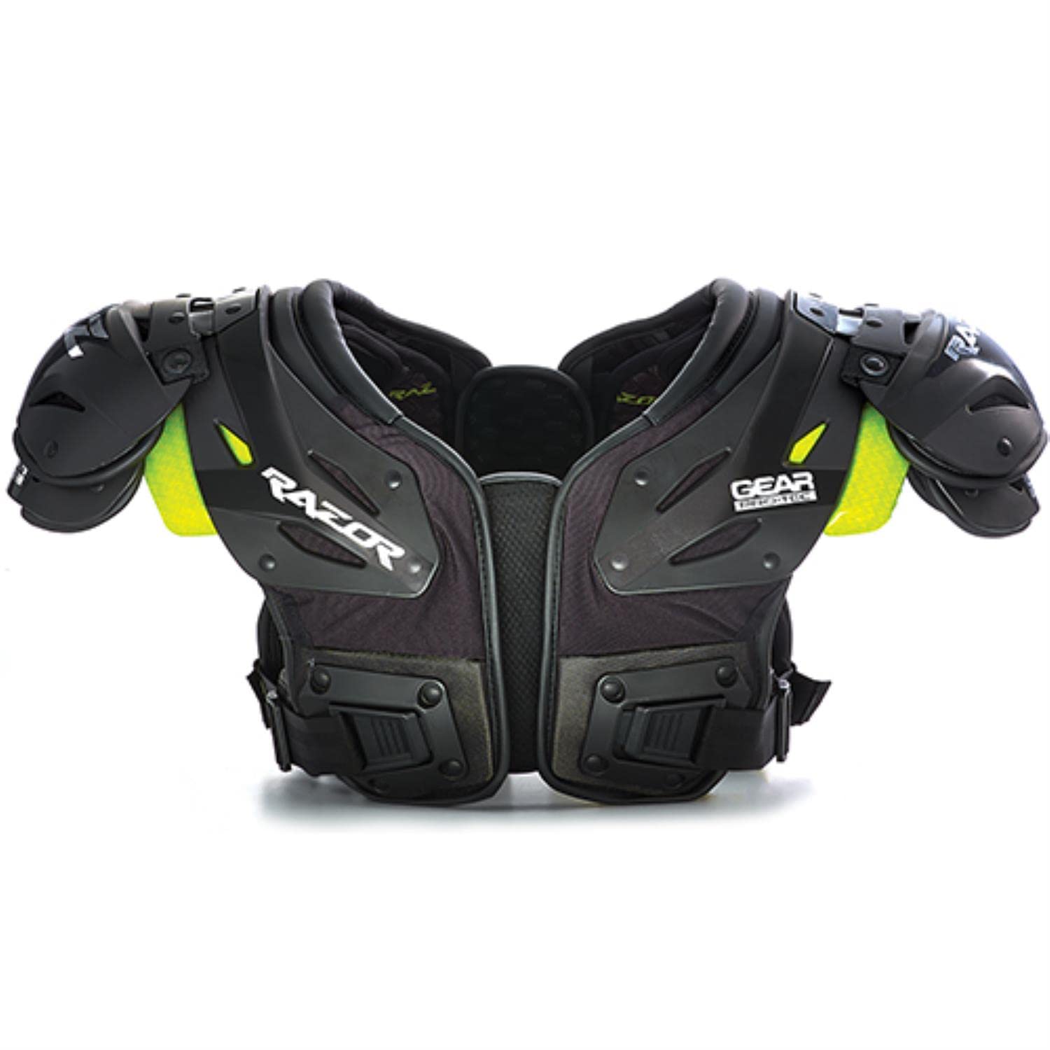 Razor RZ7 Adult Football Shoulder Pads - Skill Position Protective Gear for Tackle Football Training & Games - Lightweight & Durable Shoulder Protection for Wide Receivers, Running Backs & Defensive Backs