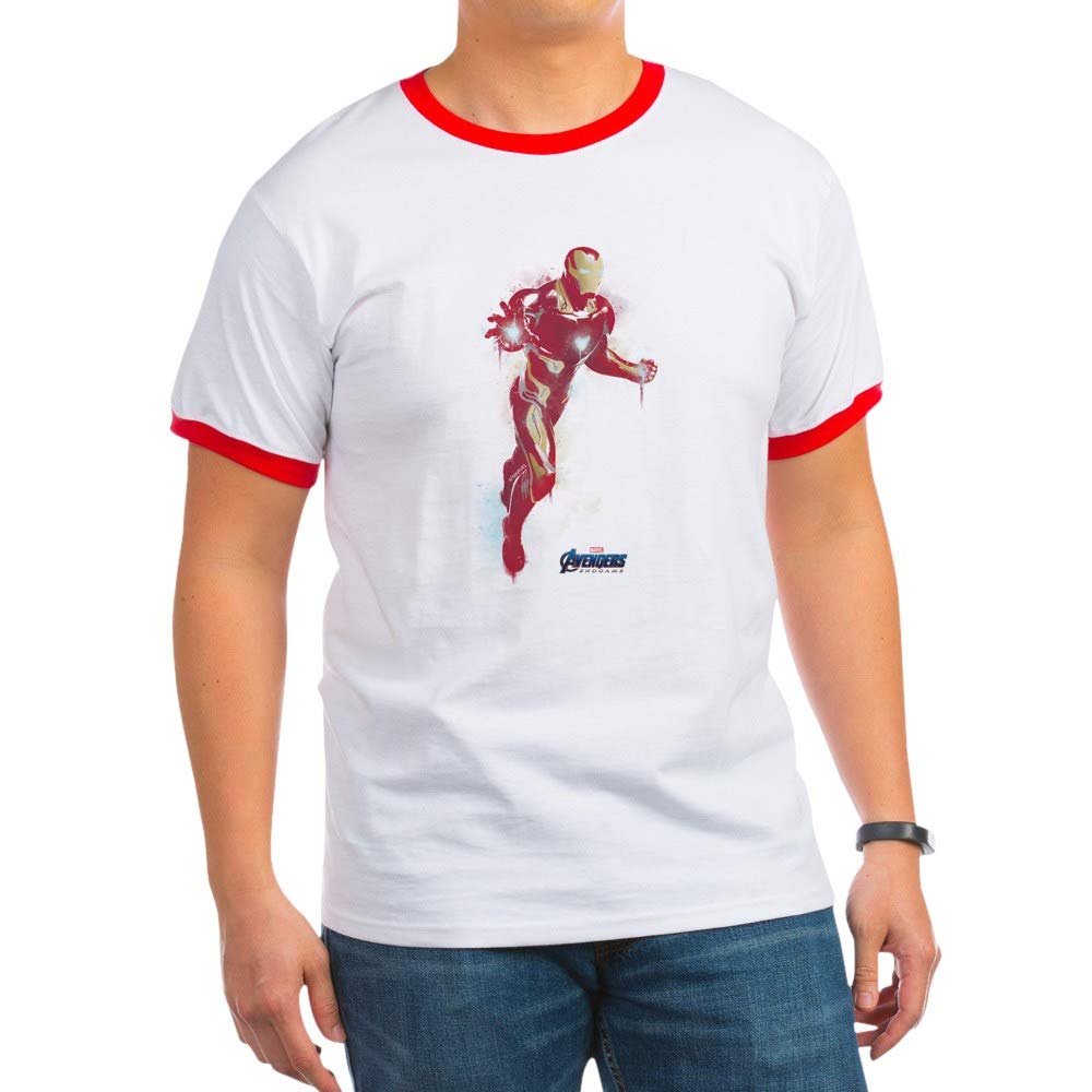 Iron Man Ringer T-Shirt - Marvel Superhero Graphic Tee for Men & Women | Casual Wear, Cosplay & Comic Con Outfits