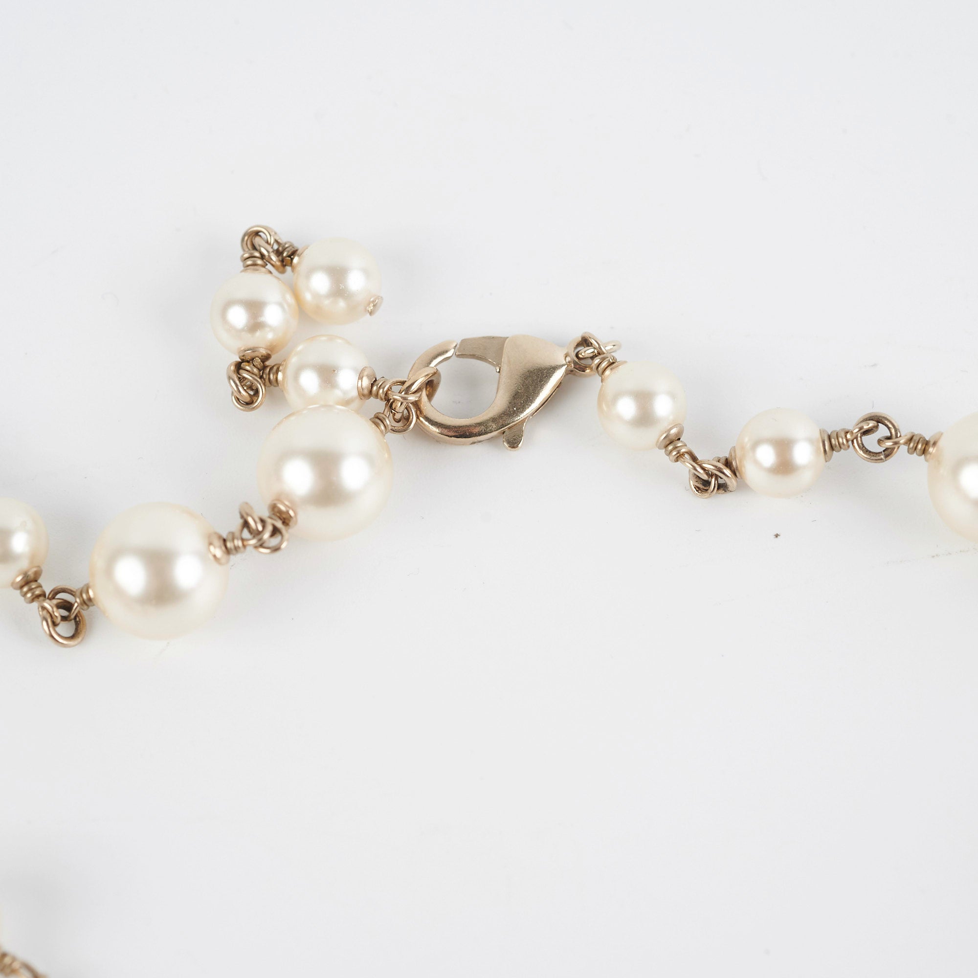 Chanel Inspired Pearl Long Necklace - Elegant Costume Jewelry for Women - Perfect for Parties, Weddings & Evening Events
