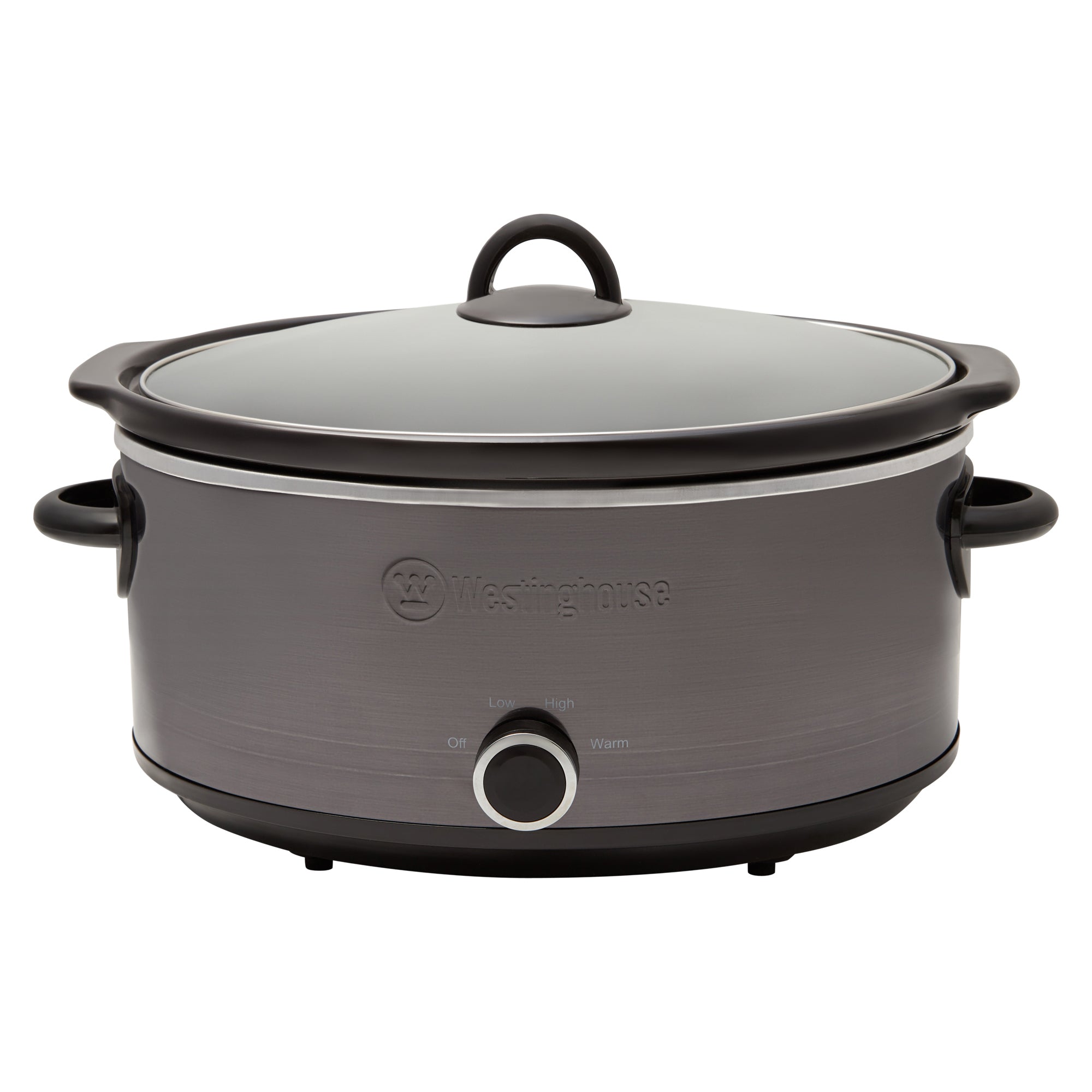 6.5L Black Stainless Steel Slow Cooker - Programmable Crock Pot for Soups, Stews & Meals - Perfect for Family Dinners & Meal Prep