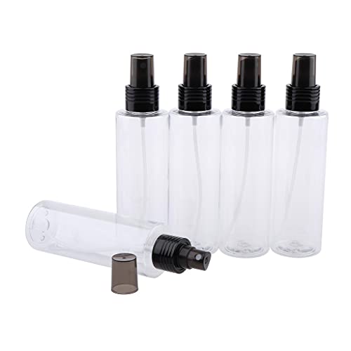 5-Pack 150ML Empty Fine Mist Spray Bottles for Liquid Toner, Essential Oils & Skincare - Refillable Atomizer Containers for Travel, Salon & Home Use