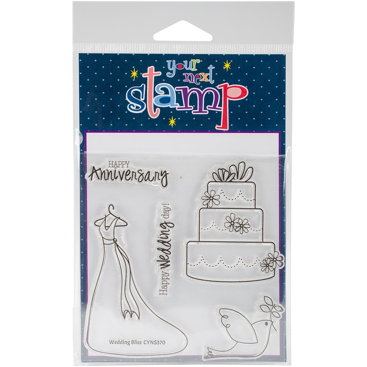 4x4 Inch Clear Stamps for Wedding Invitations - DIY Scrapbooking, Card Making, and Craft Projects