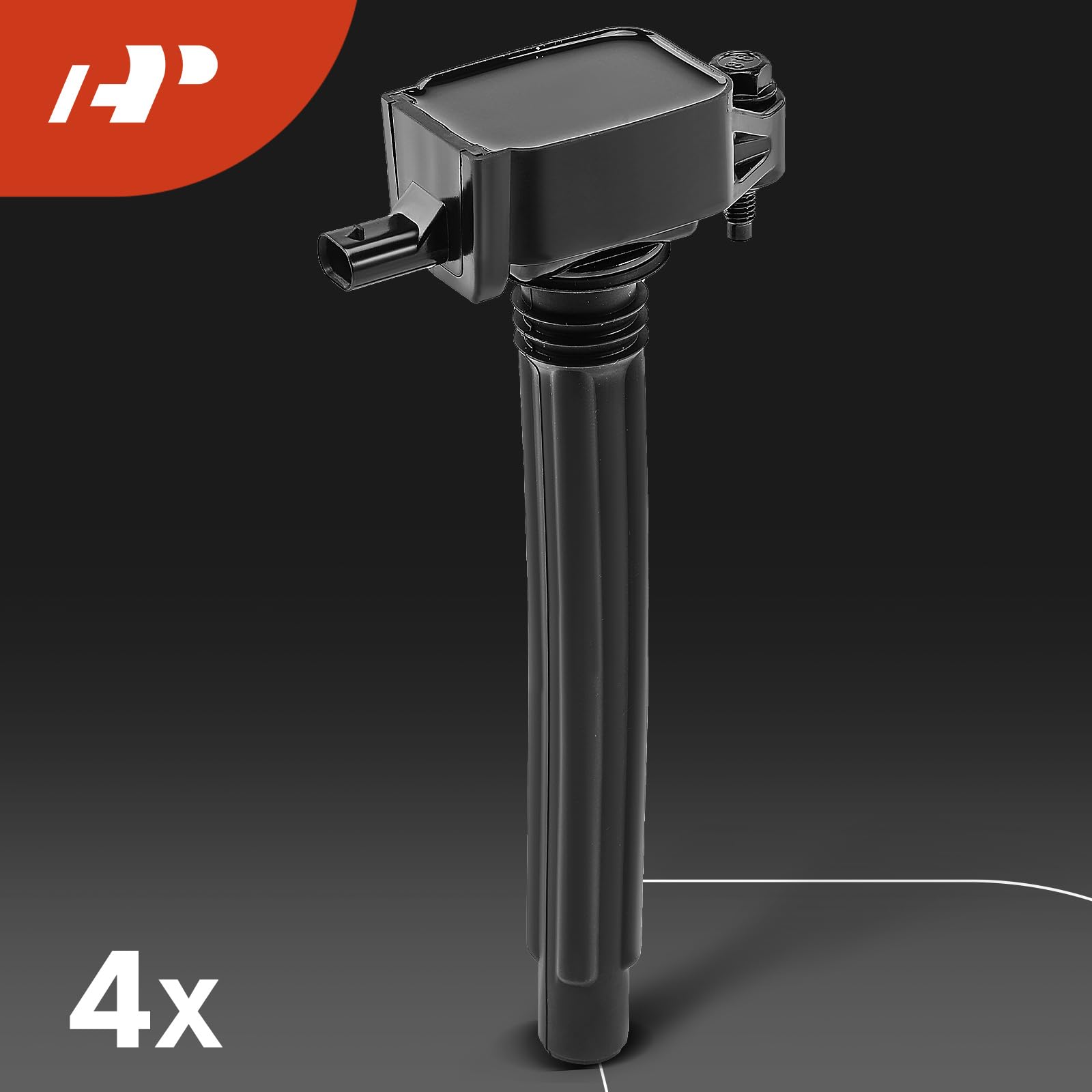 Premium 4-Piece Ignition Coil Pack & Iridium Spark Plugs Kit - Compatible with Jeep Cherokee 2014-2020, Compass 2018-2020, Renegade 2015-2020 | Chrysler 200 | Ram ProMaster City | Dodge Dart | Fiat 500X - Improve Engine Performance & Fuel Efficiency