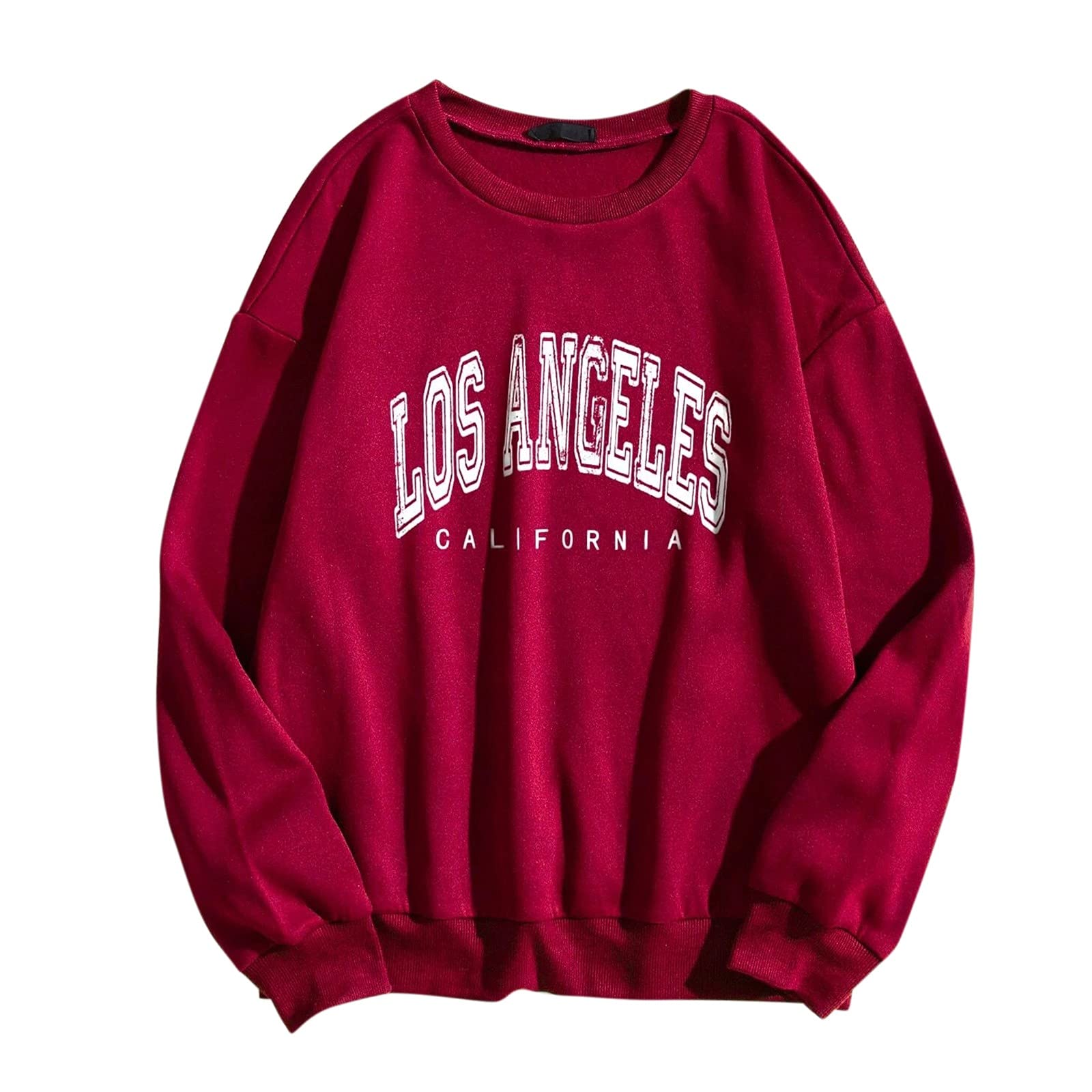 Vintage 1950s Women's Letter Print Sweatshirt - MILAX Retro Round Neck Long Sleeve Hoodie for Casual Winter Wear | Perfect for Coffee Dates, Weekend Outings & Cozy Loungewear