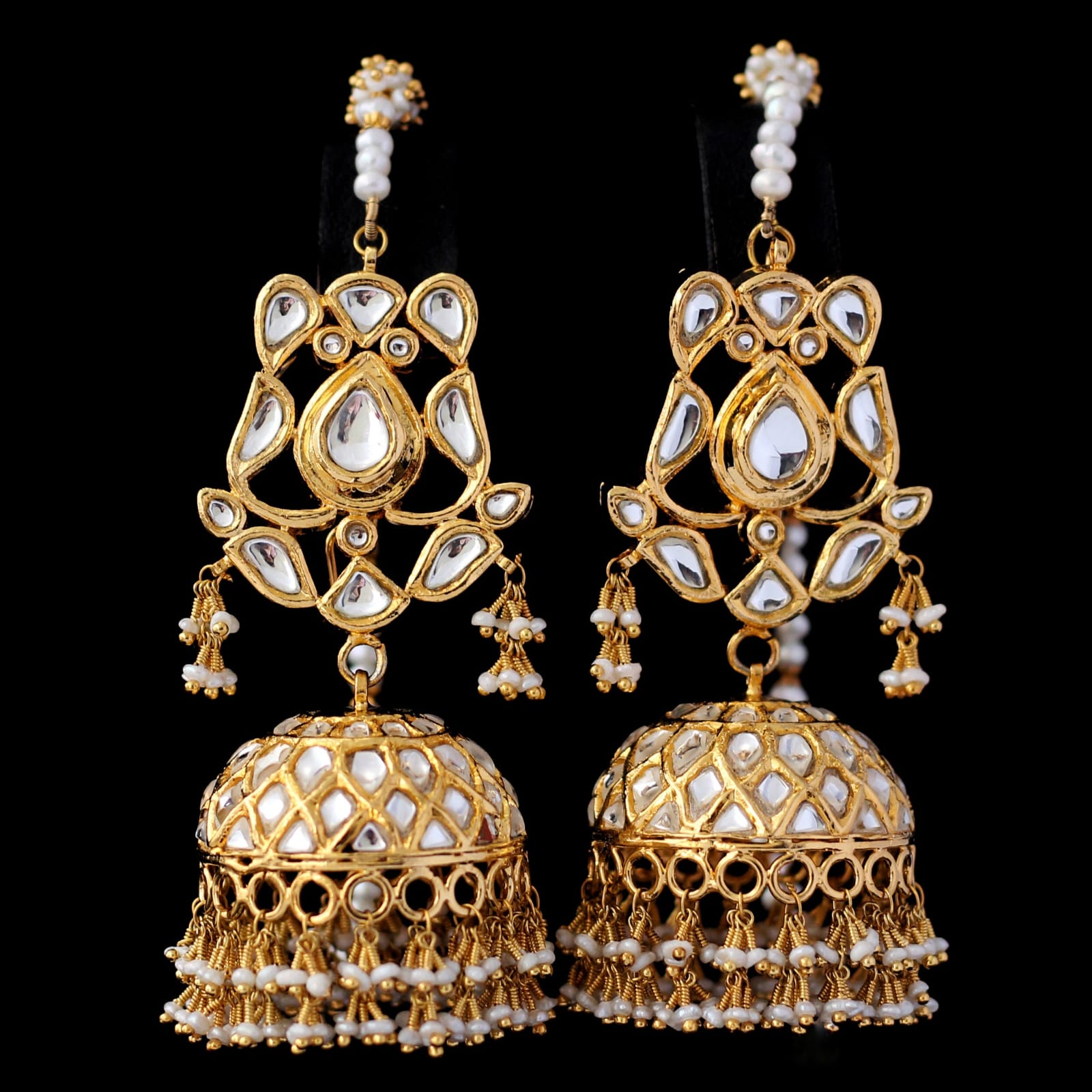 Exquisite Kundan and Pearl Earrings for Women | Handmade Indian Jewelry | Perfect for Weddings, Parties & Special Occasions
