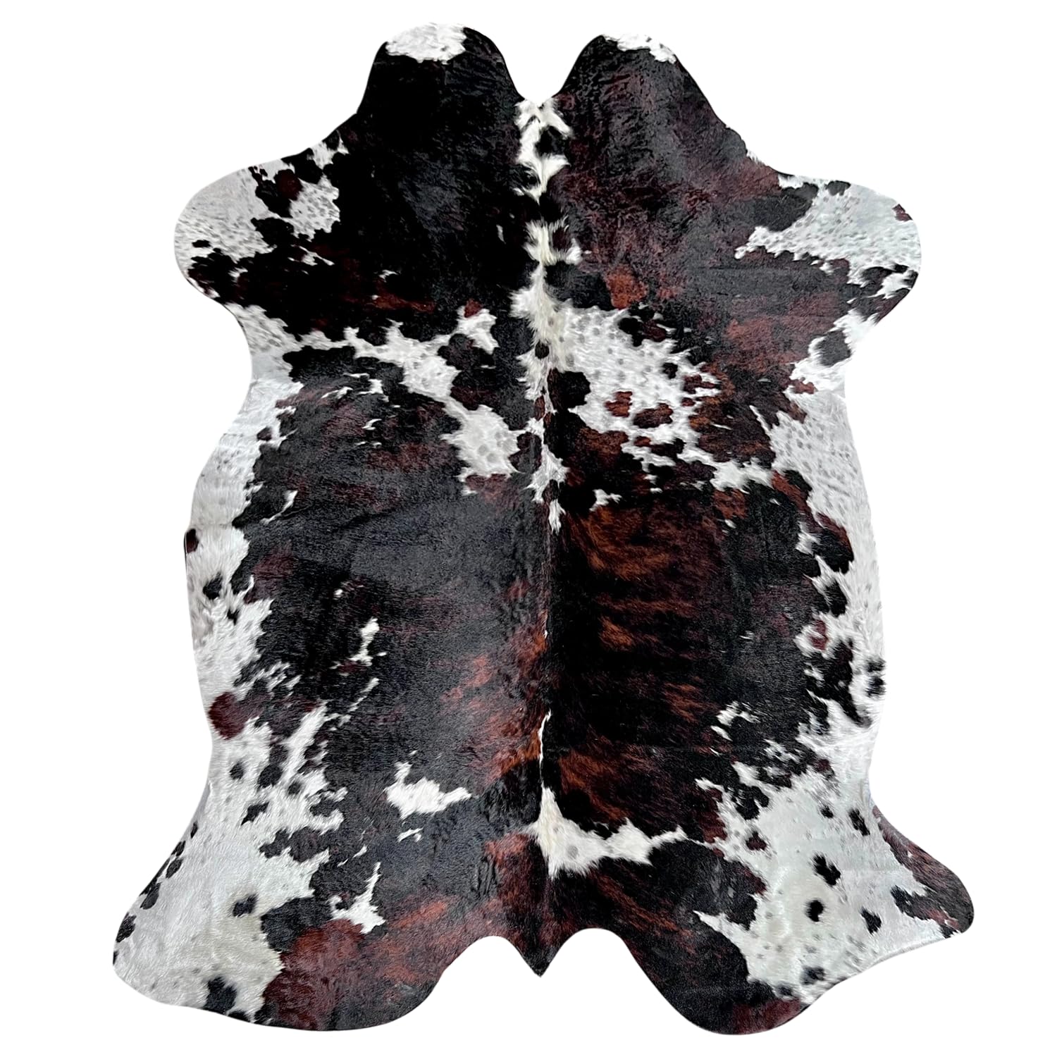 Authentic Rodeo Cowhide Rug - 6x7ft Genuine Leather Cowhide Carpet for Western & Country Home Decor - Hand-Selected Dark Chocolate Brown - Durable, Unique & Cozy - Perfect for Living Room, Cabin, Ranch or Lodge Decor