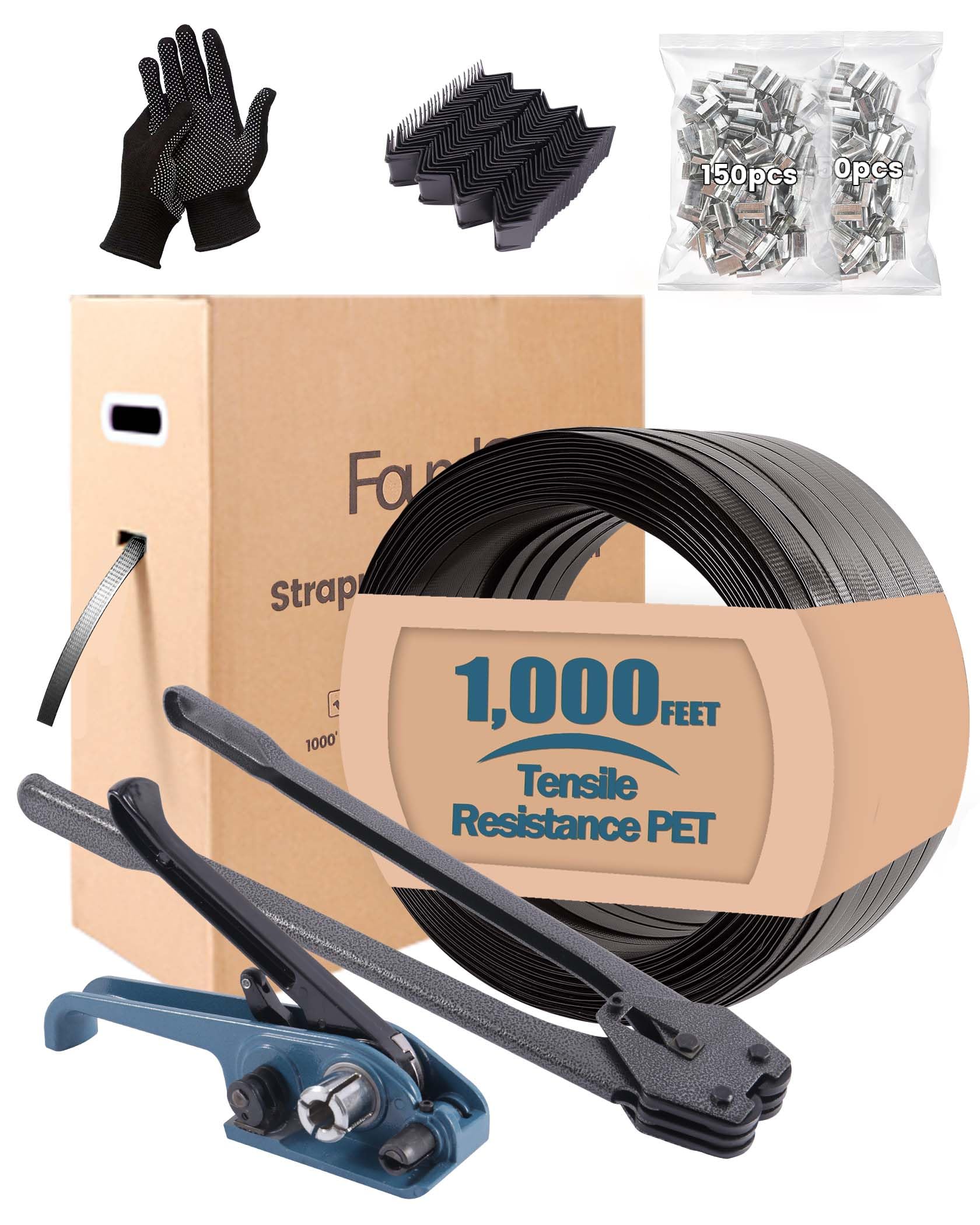 FoundGo Heavy Duty PET Strapping Kit - 5/8
