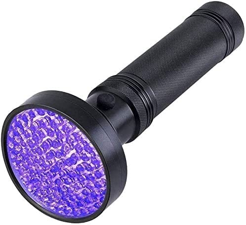 Mini UV Flashlight - LED Ultraviolet Blacklight Detector for Dog Urine, Pet Stains & Bed Bugs | Portable & Durable (Black) | Perfect for Home Inspection, Hotel Cleaning & Pet Care