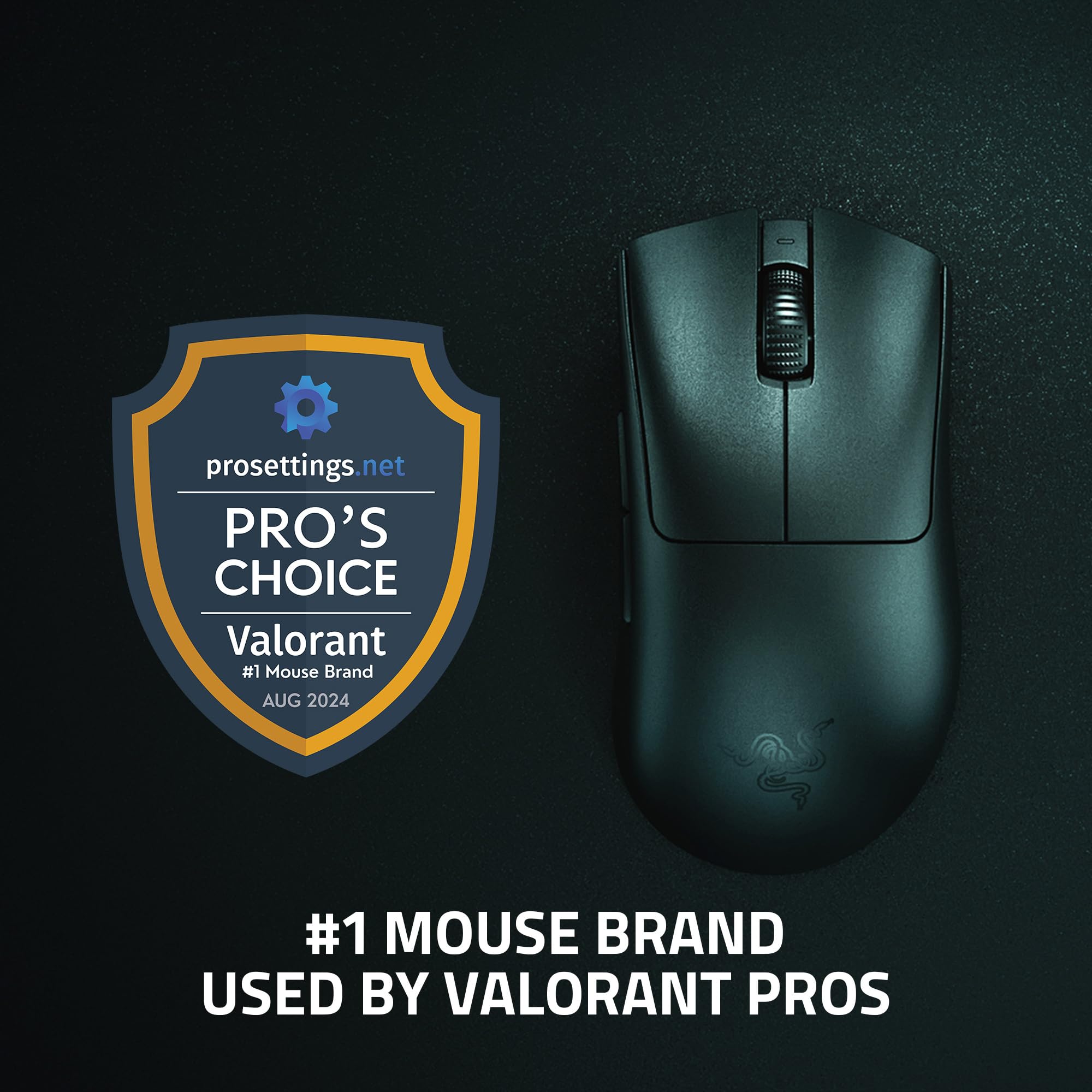 Razer DeathAdder V3 Pro Wireless Gaming Mouse - 64g Ultra Lightweight Ergonomic Design, 30K DPI Optical Sensor, Gen-3 Optical Switches, 8 Programmable Buttons, 90 Hour Battery Life (White) - Perfect for FPS, MOBA, and Esports Gaming
