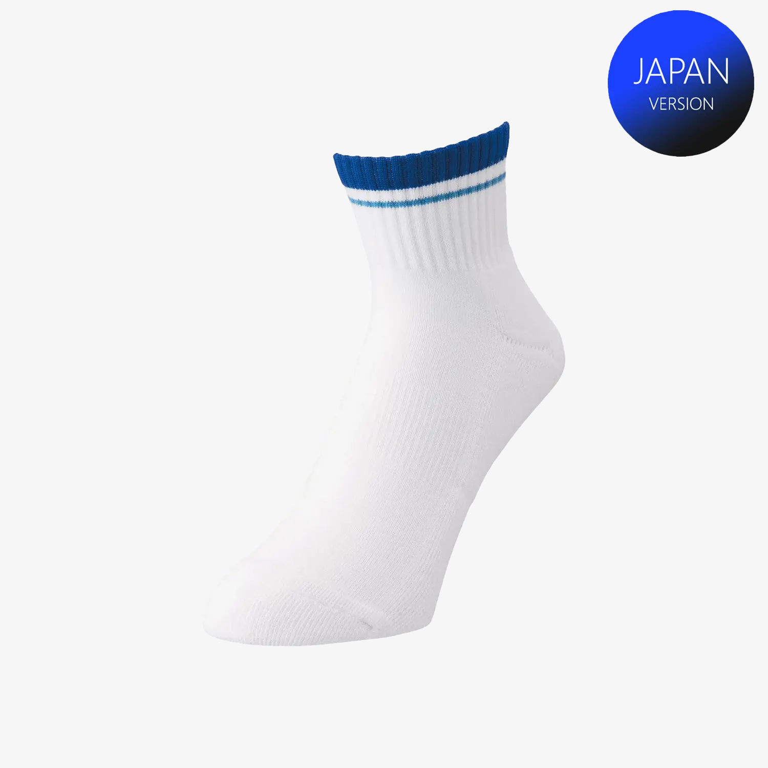 Yonex Men's Sports Crew Socks 19197 - Breathable Athletic Socks for Running, Tennis & Gym - Midnight Navy Blue - Size M - Comfortable Workout Socks for Active Men