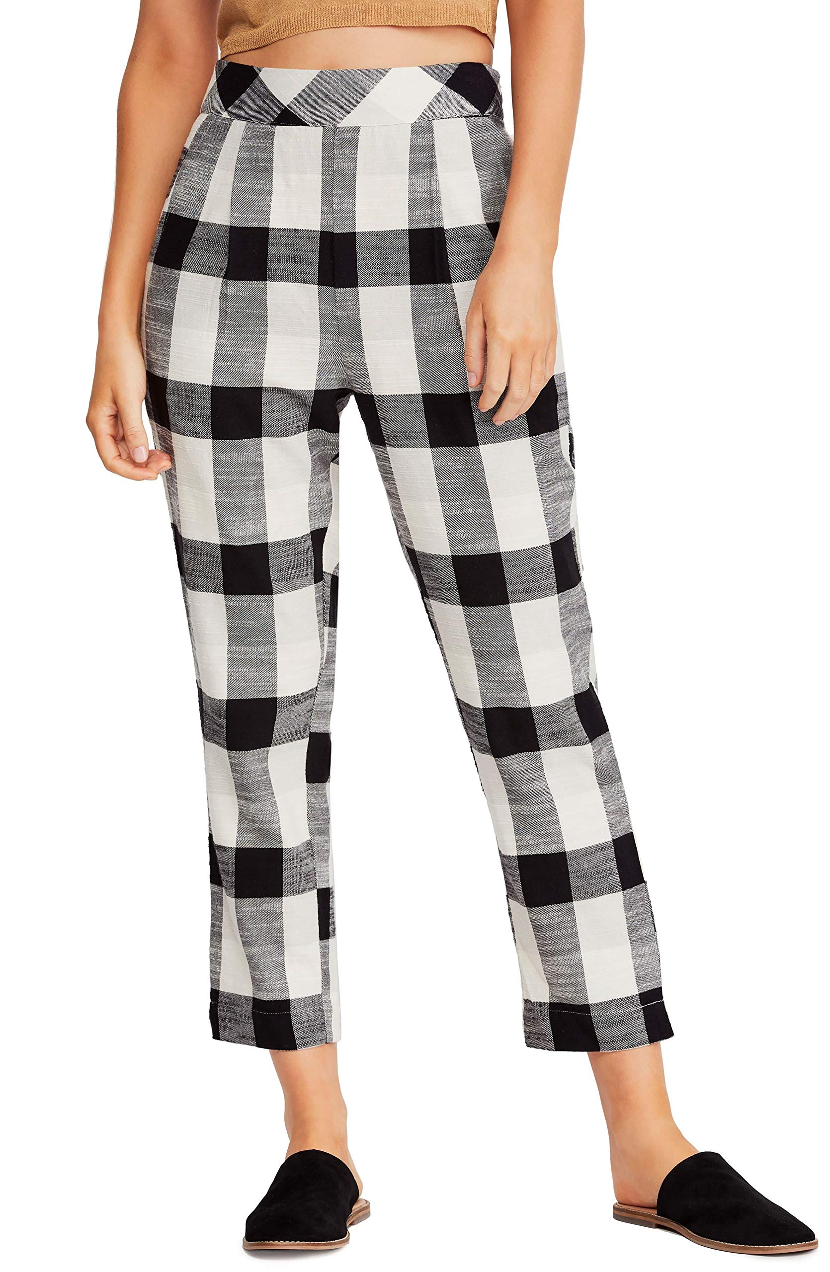 Free People Women's Straight Leg Jeans - High Waist Stretch Denim Pants for Casual & Everyday Wear