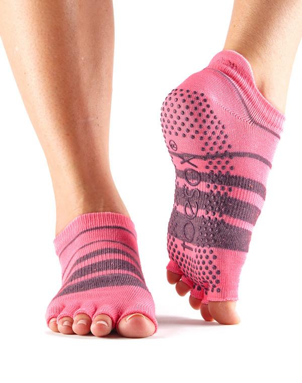 ToeSox Low Rise Grip Socks - Non-Slip Half Toe Yoga & Pilates Socks for Women - Perfect for Barre, Dance, and Workout Sessions