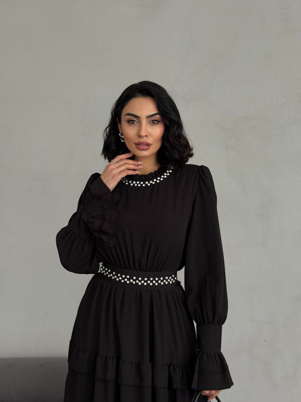 Elegant Black Long Maxi Dress for Women - Perfect for Evening Parties, Weddings & Special Occasions