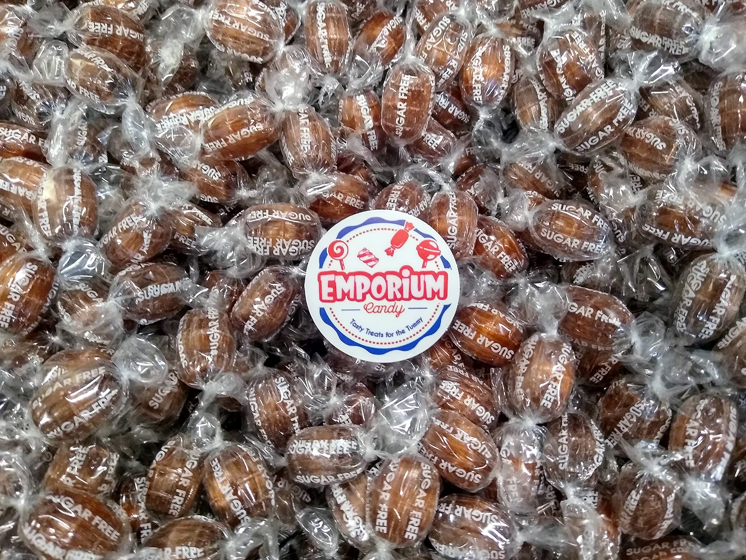Sugar Free Root Beer Hard Candy Barrels - 1 lb Individually Wrapped Low Carb Keto-Friendly Candy for Parties, Gifts & Movie Nights