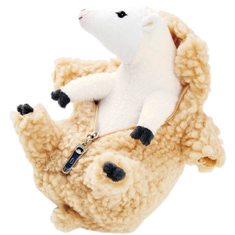 SnuggleLlama Soft Alpaca Stuffed Animal Plush Toy with Removable Fleece Jacket - Perfect for Cuddling, Nursery Decor, and Gift Giving