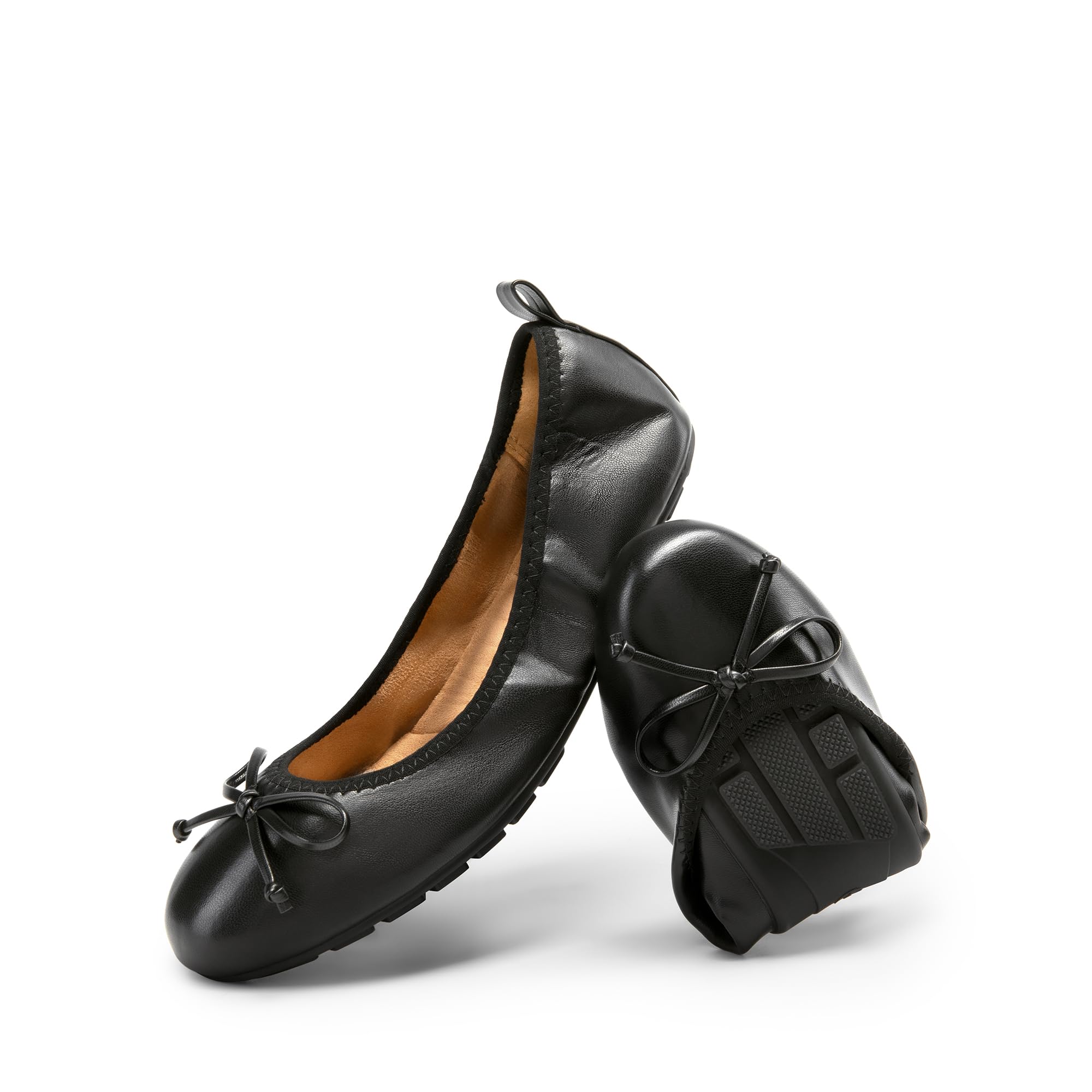 DREAM PAIRS Women's Foldable Ballet Flats - Comfortable Lightweight Slip-On Dress Shoes with Bowknot Round Toe | Perfect for Travel, Office & Casual Wear