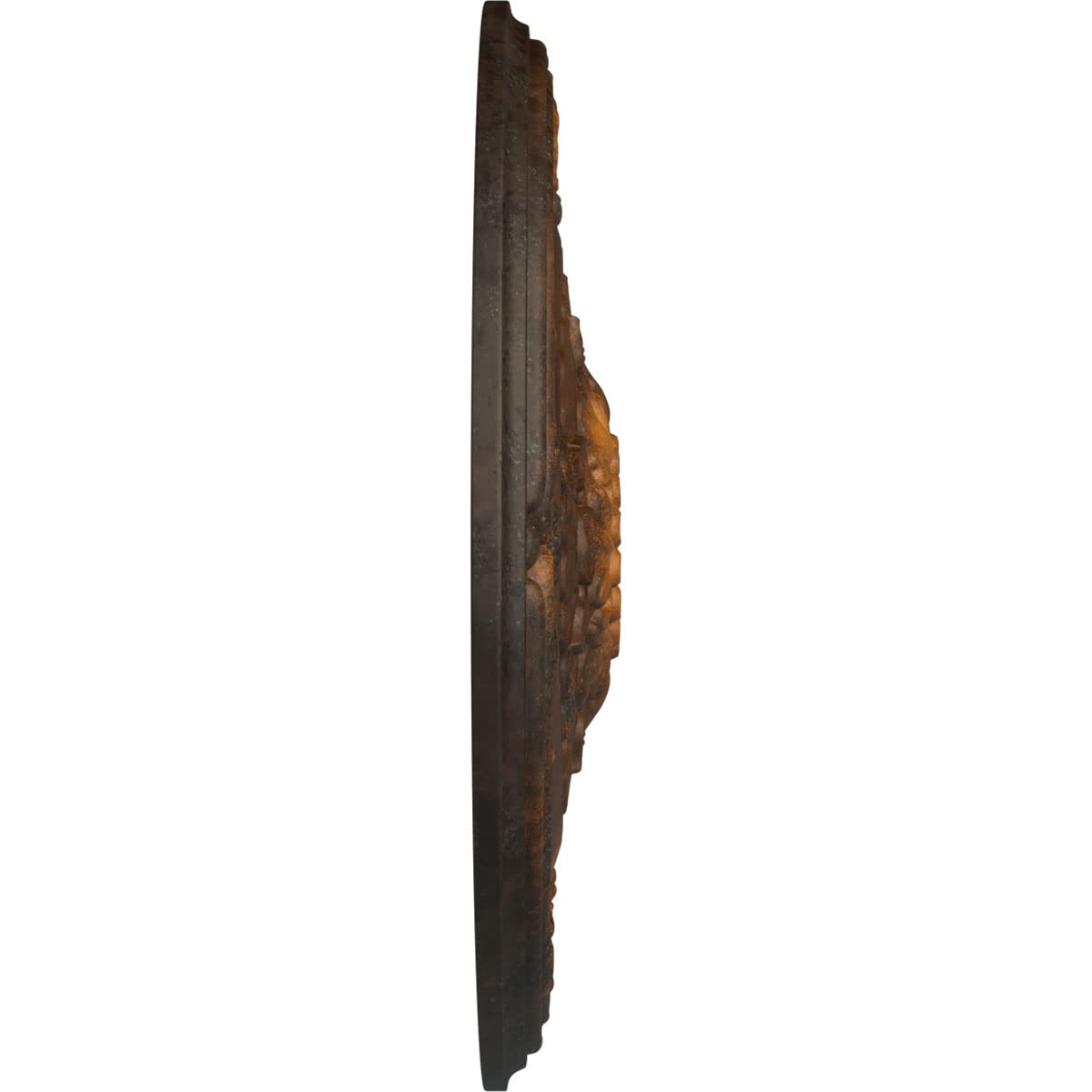 Ekena Millwork Athens Ceiling Medallion - Hand-Painted Rustic Finish - Perfect for Dining Room, Bedroom & Living Room Ceiling Decor