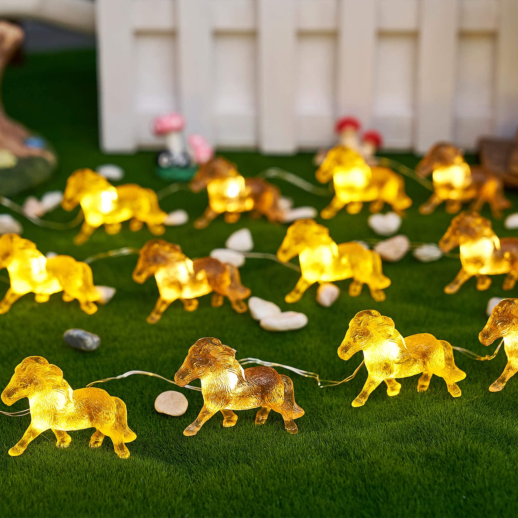 Unique Horse String Lights - 20LED USB/Battery for Bedroom & Christmas Decor