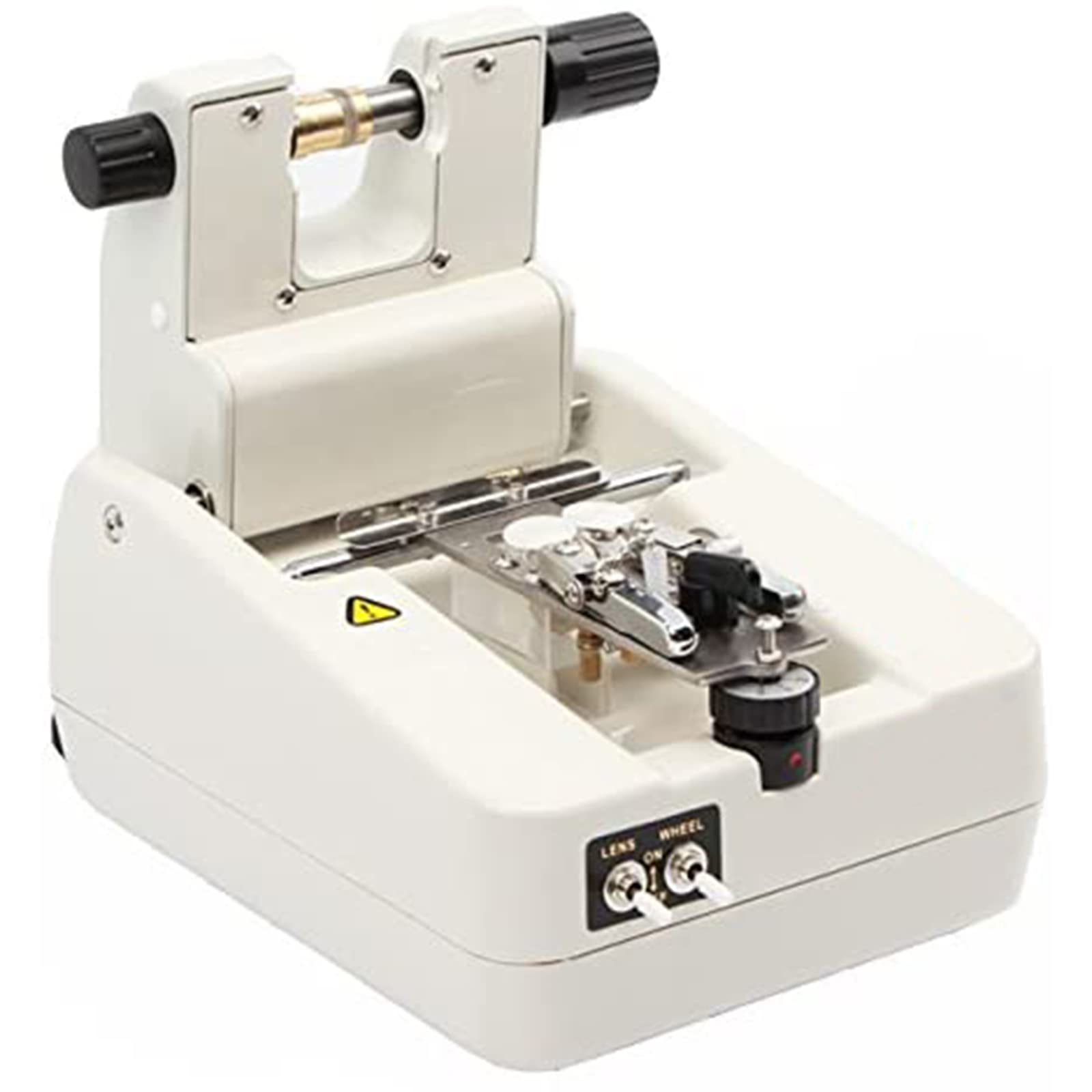 Huanyu Stainless Steel Lens Grooving Machine for Optical Glasses - 110V with Chuck & Blade | Professional Eyewear Frame Slotting & Grooving Tool for Special Lenses | Perfect for Opticians, Jewelry Making & Precision Metalworking