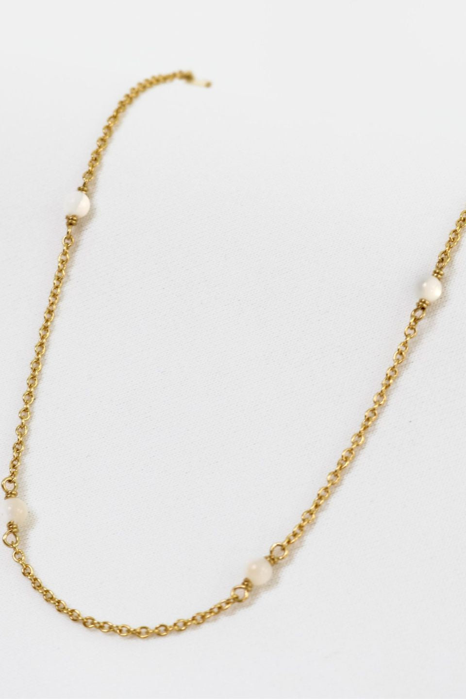 18K Gold Plated Elara Mother of Pearl Ball Necklace - Elegant Jewelry for Women, Perfect for Weddings, Parties & Everyday Wear