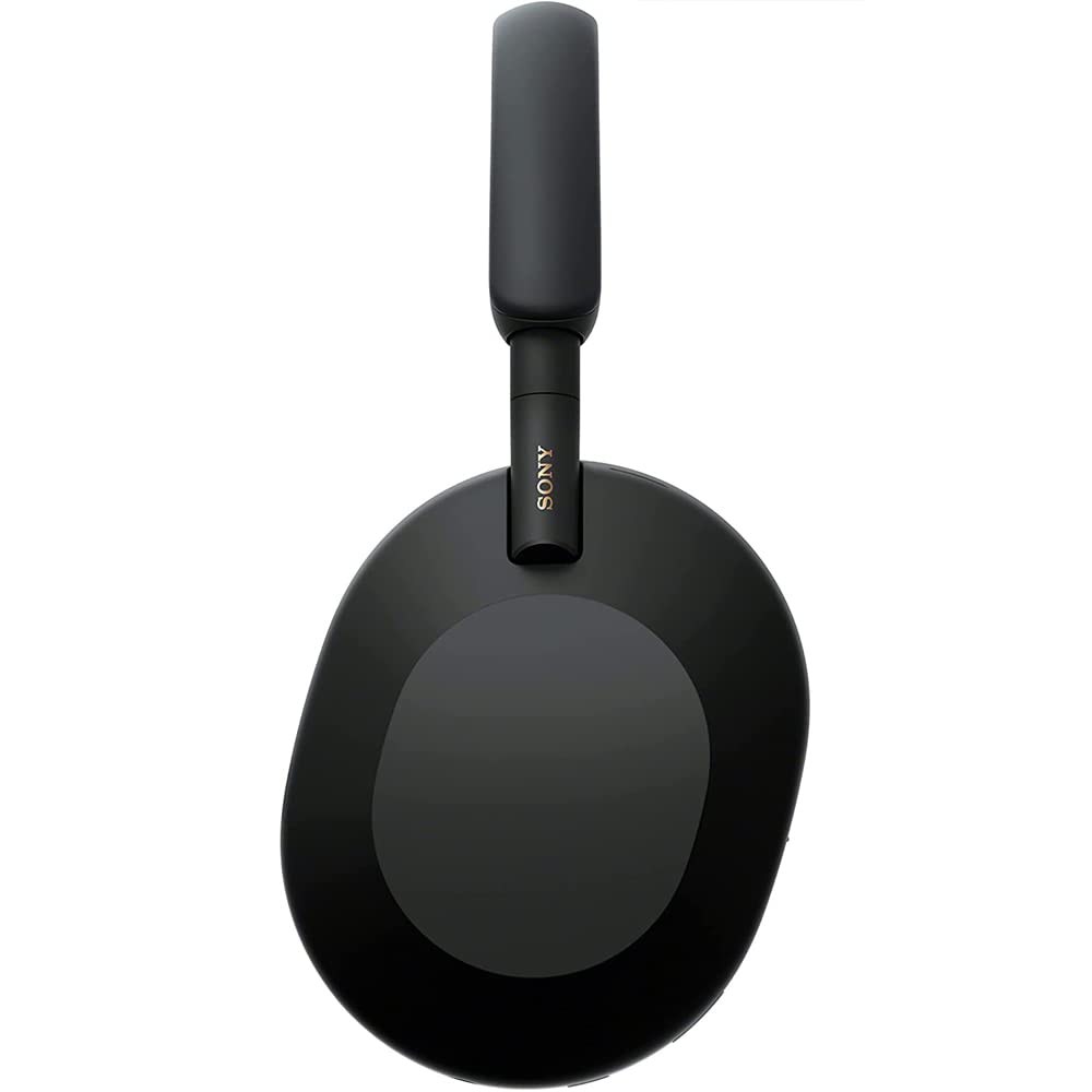 Sony WH-1000XM5 Wireless Noise Cancelling Headphones - Industry Leading Bluetooth Over-Ear Headset with Mic, Black (Renewed) | Bundle with 2-Year CPS Protection Plan | Perfect for Travel, Work & Music Lovers