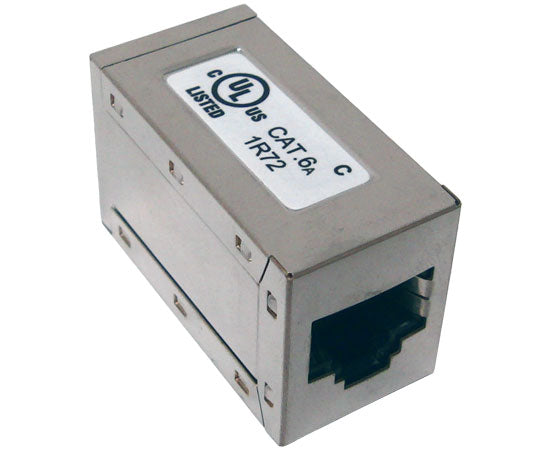 Shielded CAT6A RJ45 Inline Coupler - High Speed Ethernet Connector for Home & Office Network Setup