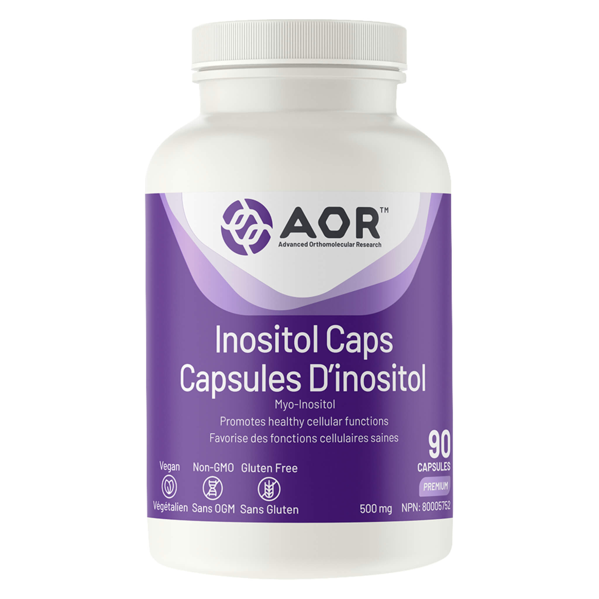 Best Inositol Capsules for Women - 500mg Myo-Inositol Supplement for PCOS, Hormone Balance & Fertility Support - Vegan, Non-GMO - 120 Capsules - Supports Ovarian Health & Stress Relief