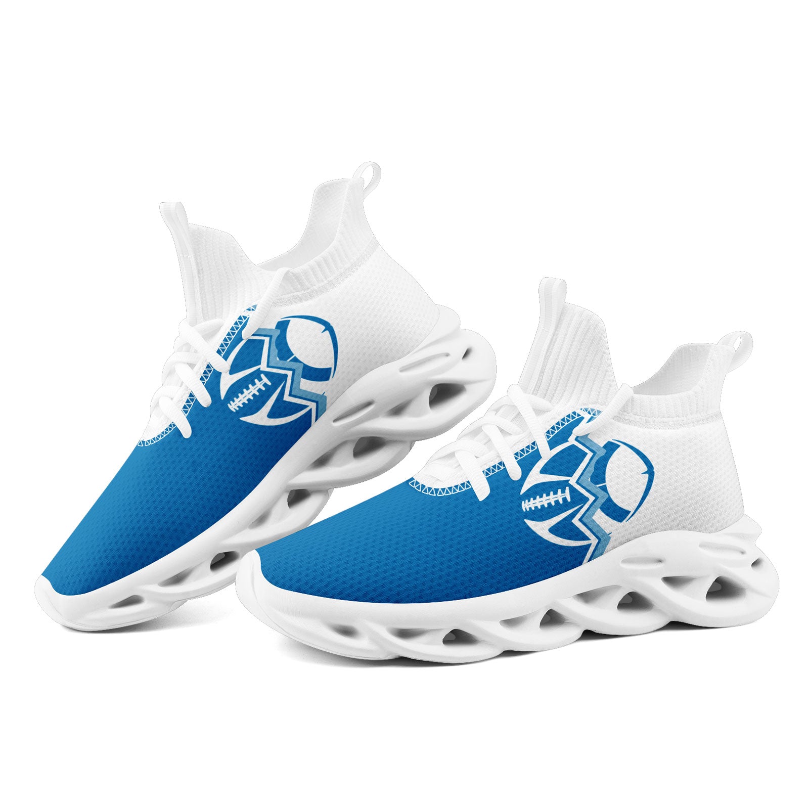 Custom Blue & White Michigan Maxsoul Sneakers - Personalized Basketball Shoes FN030A D028017 6 for Men's Sports & Casual Wear