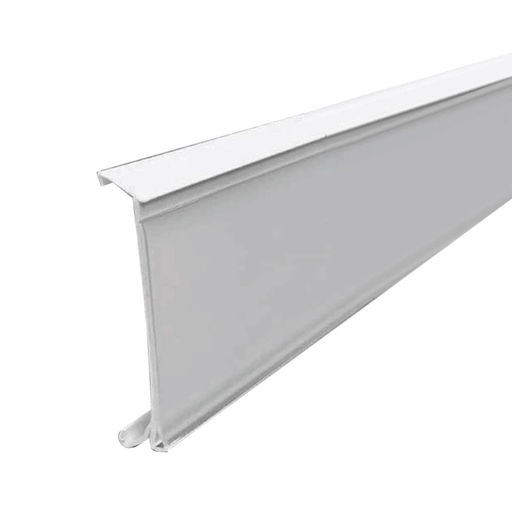 50 Pack Clear PVC Plastic Shelf Label Holders for Cooler & Freezer - 29.5