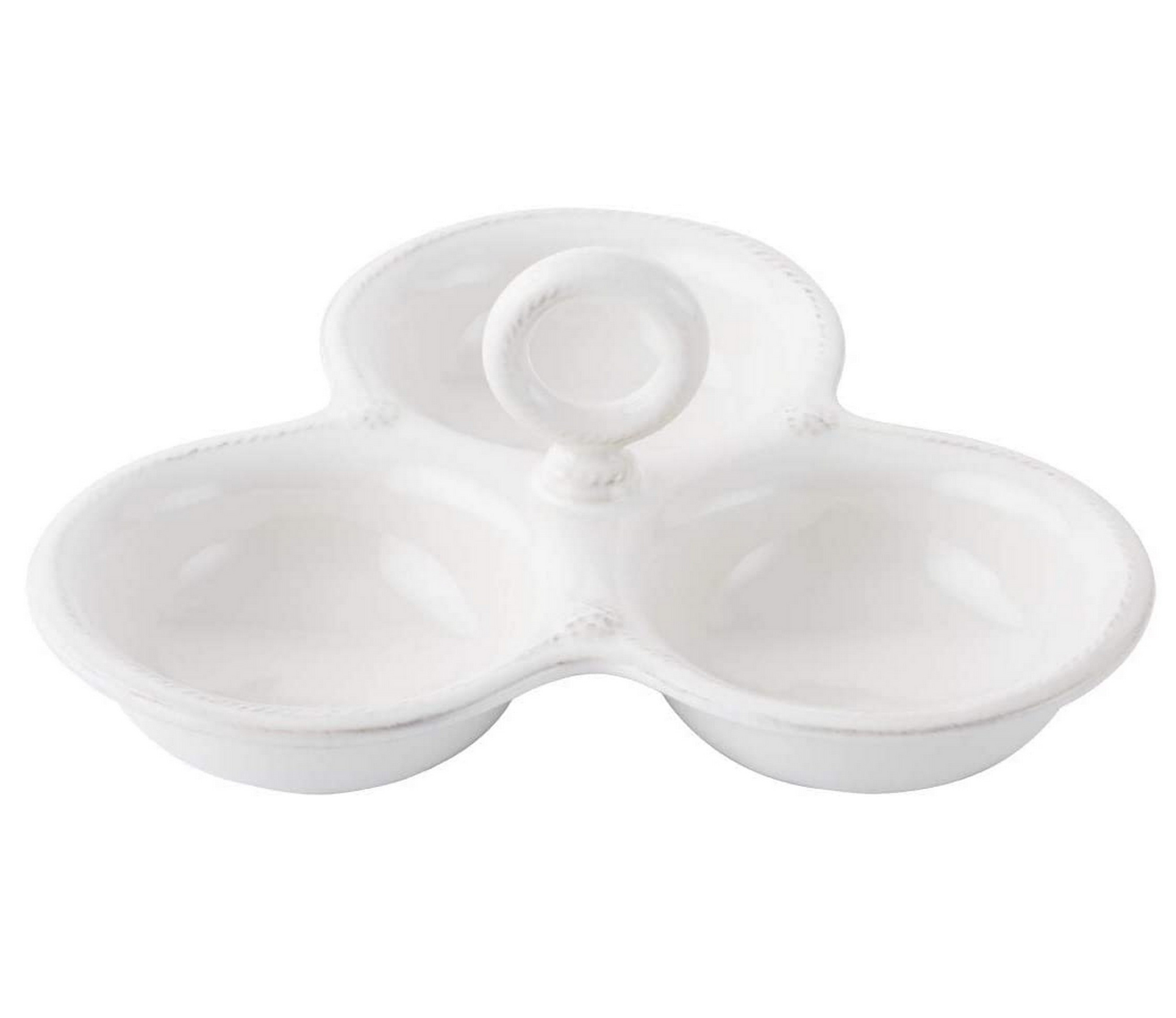 Juliska Berry and Thread Triple Server Set - Elegant Serving Platter for Dinner Parties, Holidays & Special Occasions