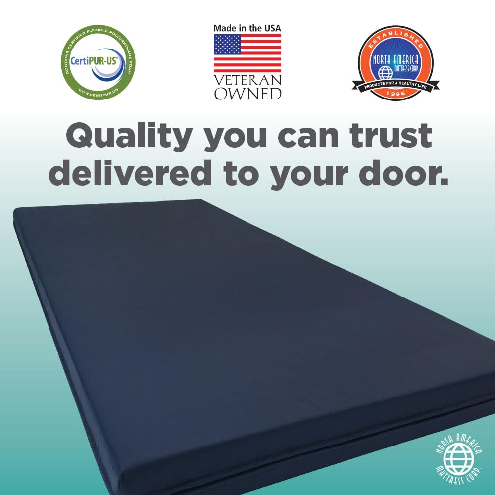 American Road Dream Gel Memory Foam Truck Mattress - Medium Comfort 75x34x5 Inch for Semi Trucks & RVs - Perfect for Long Haul Drivers & Road Trips