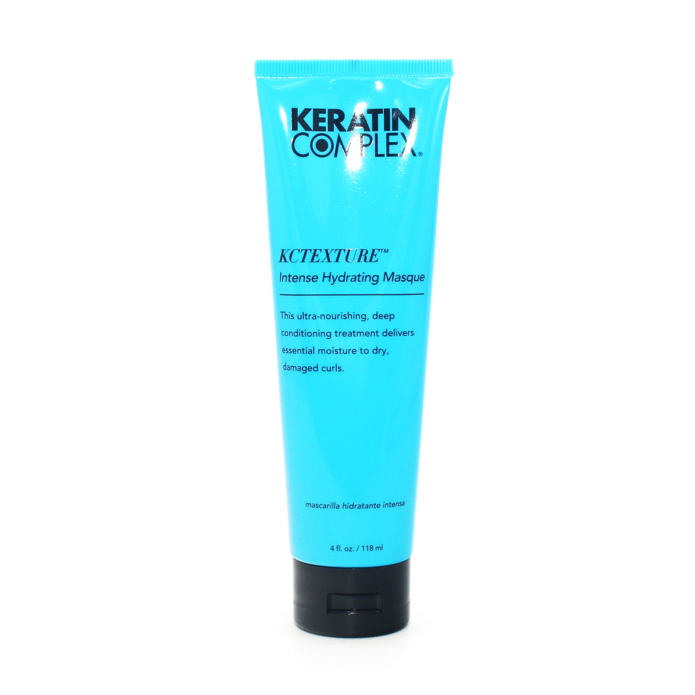 Keratin Complex KCTexture Intense Hydrating Hair Mask - 4 oz Deep Conditioning Treatment for Dry, Damaged Hair - Salon Quality Repair for Frizzy, Curly & Color-Treated Hair - At Home Hair Spa Treatment