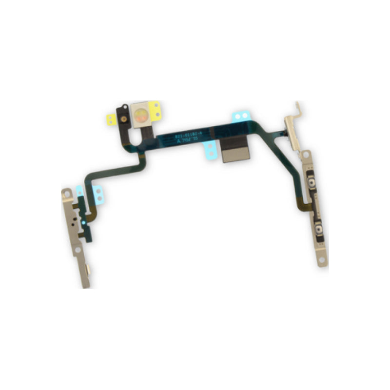 Original iPhone 8/SE 2020/SE 2022 Power & Volume Flex Cable with Metal Bracket - Replacement Part for DIY Phone Repair | Compatible with Home Button & Screen Replacement