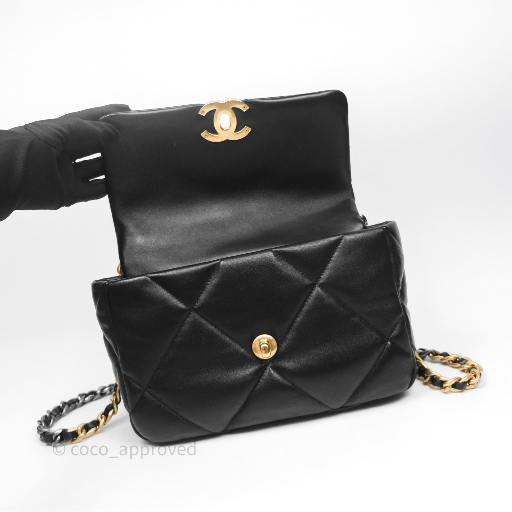 Chanel 19 Small Handbag Black Mixed Hardware - Luxury Designer Crossbody Bag for Women | Perfect for Evening Out, Date Night & Special Occasions