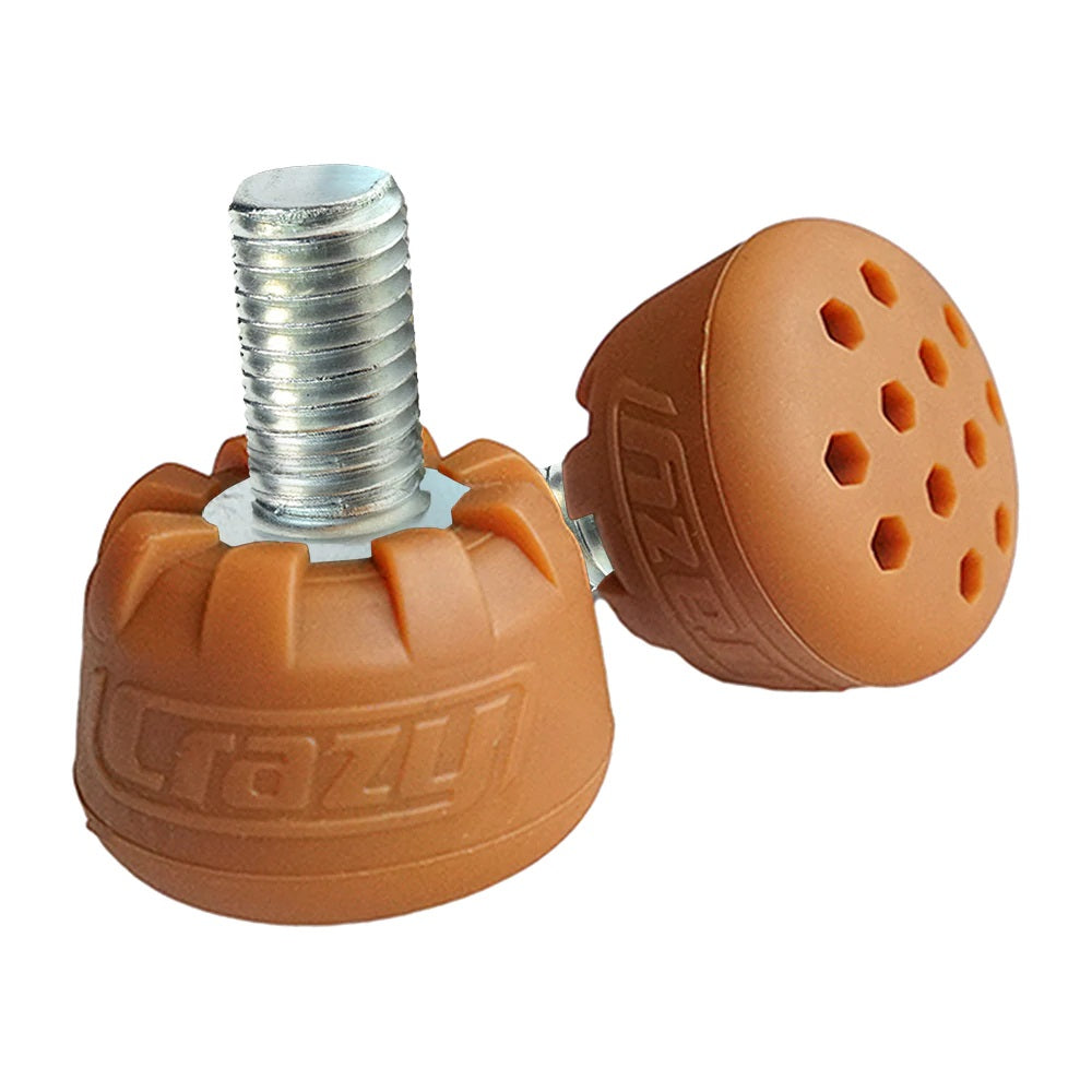 Crazy Toe Stops Bounce - High Performance Roller Skate Stoppers for Derby & Artistic Skating - Perfect for Indoor & Outdoor Rink Use