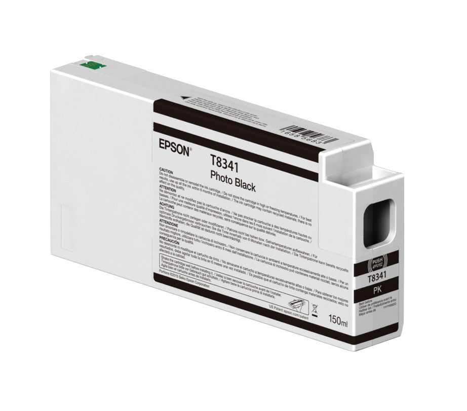 Epson T834100 Ultrachrome HD Ink Cartridge 150ml - Photo Black for P6000/P7000/P8000/P9000 Printers | High-Quality Photo Printing for Professional Photography & Fine Art Reproduction