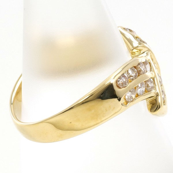 18K Yellow Gold Diamond Ring for Women - Elegant Solitaire Engagement Wedding Band - Perfect for Proposals, Anniversaries & Special Occasions