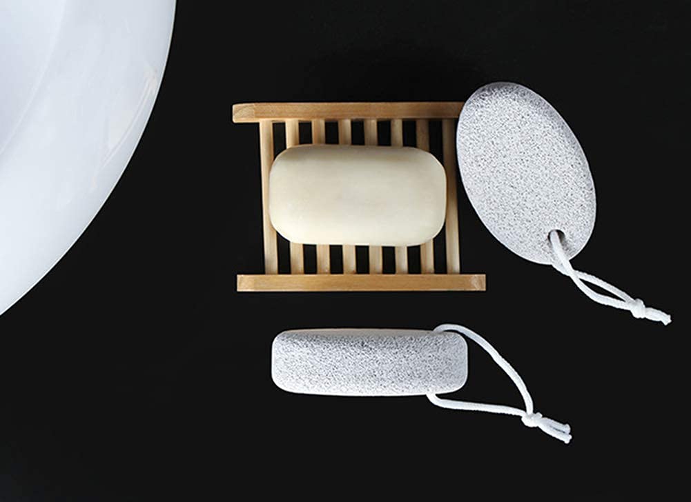 FAMEZA 2 Pack Foot Grinding Stone for Dead Skin & Callus Removal - Pedicure Tool for Smooth Feet - Perfect for Home Spa, Pedicure & Foot Care Routine
