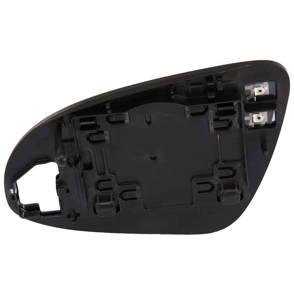 Heated Convex Side Mirror Glass Replacement - Right Side, Chrome, Compatible with 2012-2017 Toyota Camry, 2014-2017 Toyota Yaris, Toyota Corolla Solara (Part# 8K0949102E) - Perfect for Winter Driving & Enhanced Rear Visibility