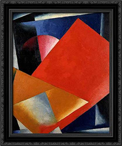 Lyubov Popova 20x24 Black Ornate Wood Framed Canvas Art - Modern Abstract Painting for Living Room, Bedroom & Office Decor