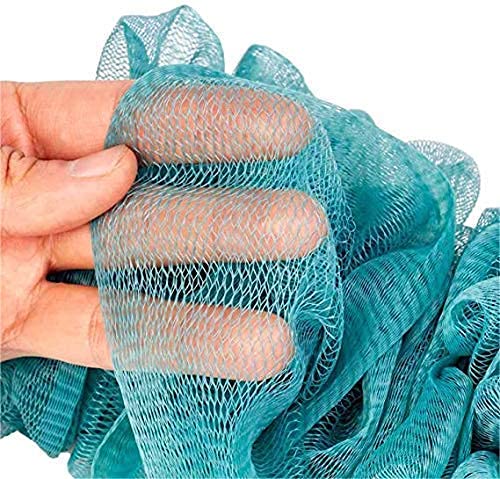 Natural Loofah Bath Sponge for Exfoliating & Cleansing - Gentle Body Scrub for Men, Women & Baby - Soft Bathing Pouf for Smooth Skin - Perfect for Shower, Spa & Daily Skincare Routine (Pack of 1)