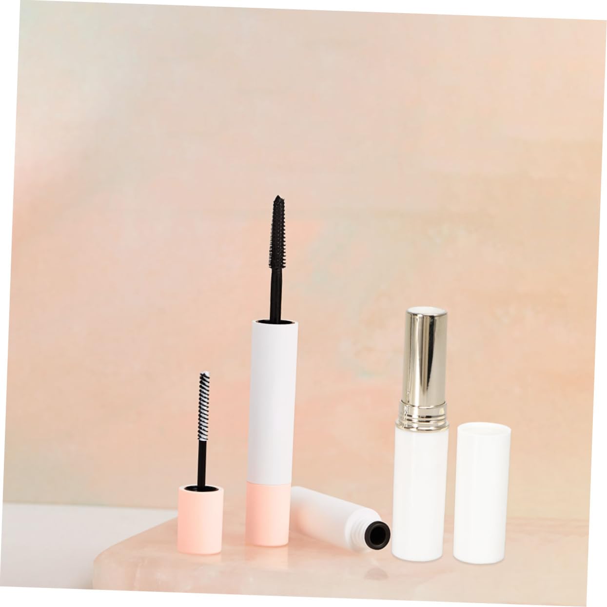 6pcs Empty Lip Balm Tubes with Lids - DIY Lipstick Containers & Storage for Vanity, Travel, Makeup Organizer - Purple Lip Balm Bottles for DIY Cosmetics & Sunglasses Display Stand