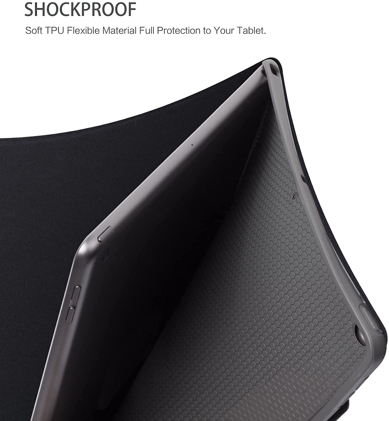 Premium Leather Smart Cover Case for iPad 9th/8th/7th Gen (2021/2020/2019) 10.2