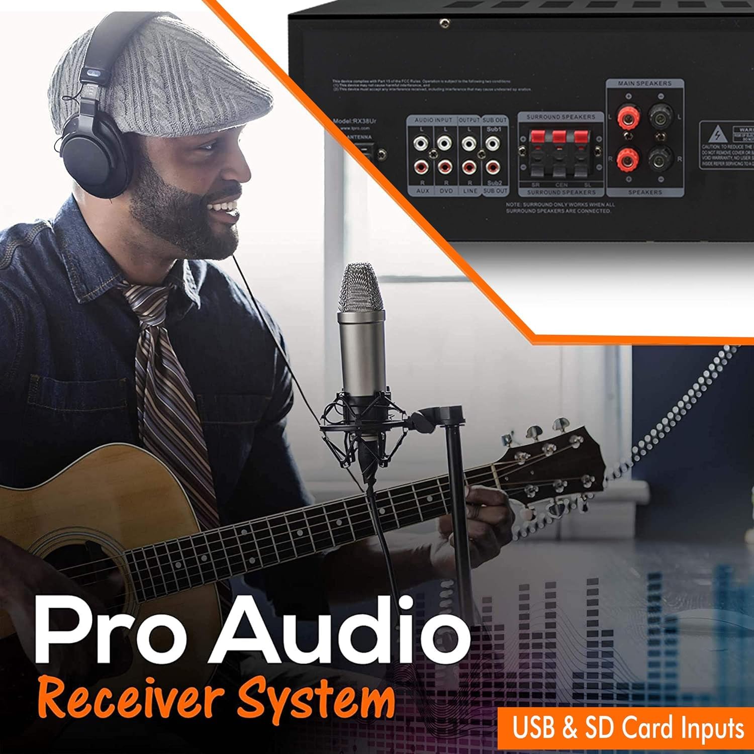 Professional 1000W Home Theater System Kit with 4x 5.25