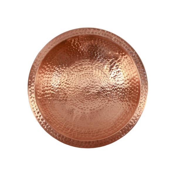 Handmade Hammered Solid Copper Birdbath for Garden - Outdoor Decorative Bird Bath with Rustic Patina Finish - Perfect for Attracting Birds to Your Backyard, Patio or Garden Decor