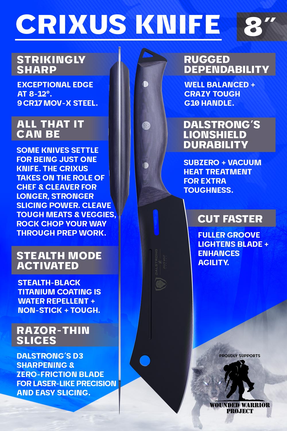 Dalstrong Delta Wolf Series Crixus 8