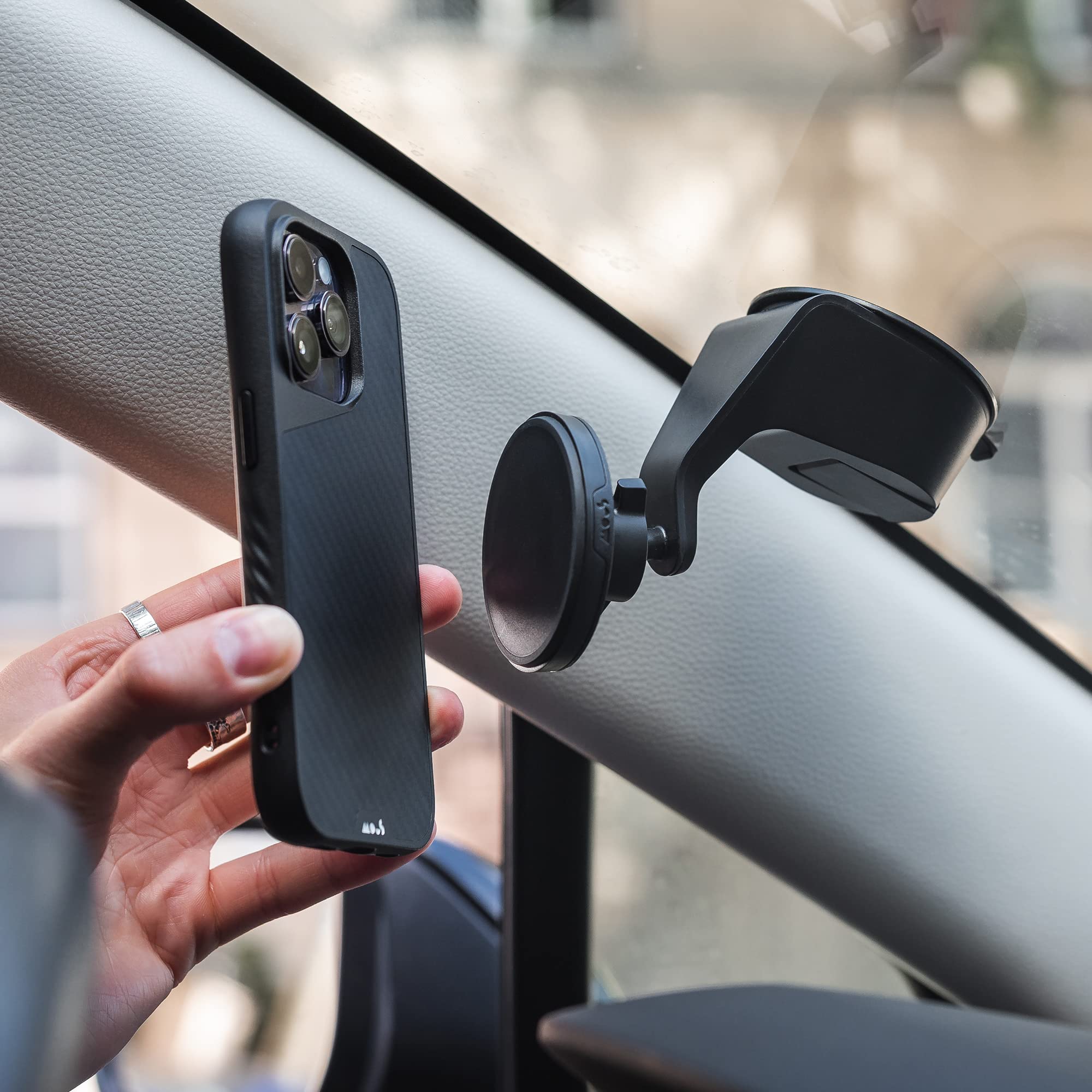 Mous Limitless 5.0 Carbon Fiber iPhone 14 Pro Max Case - MagSafe Compatible, Shockproof Protective Phone Cover - Perfect for Outdoor Adventures & Daily Protection